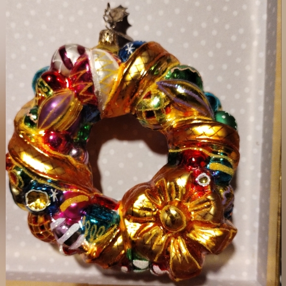Christopher Radko Adorn-A-Door Blown Glass Christmas Ornament - Picture 3 of 4